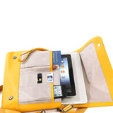 Borsa a tracolla unisex in vera pelle Casual BOCP11-Giallo Tucano