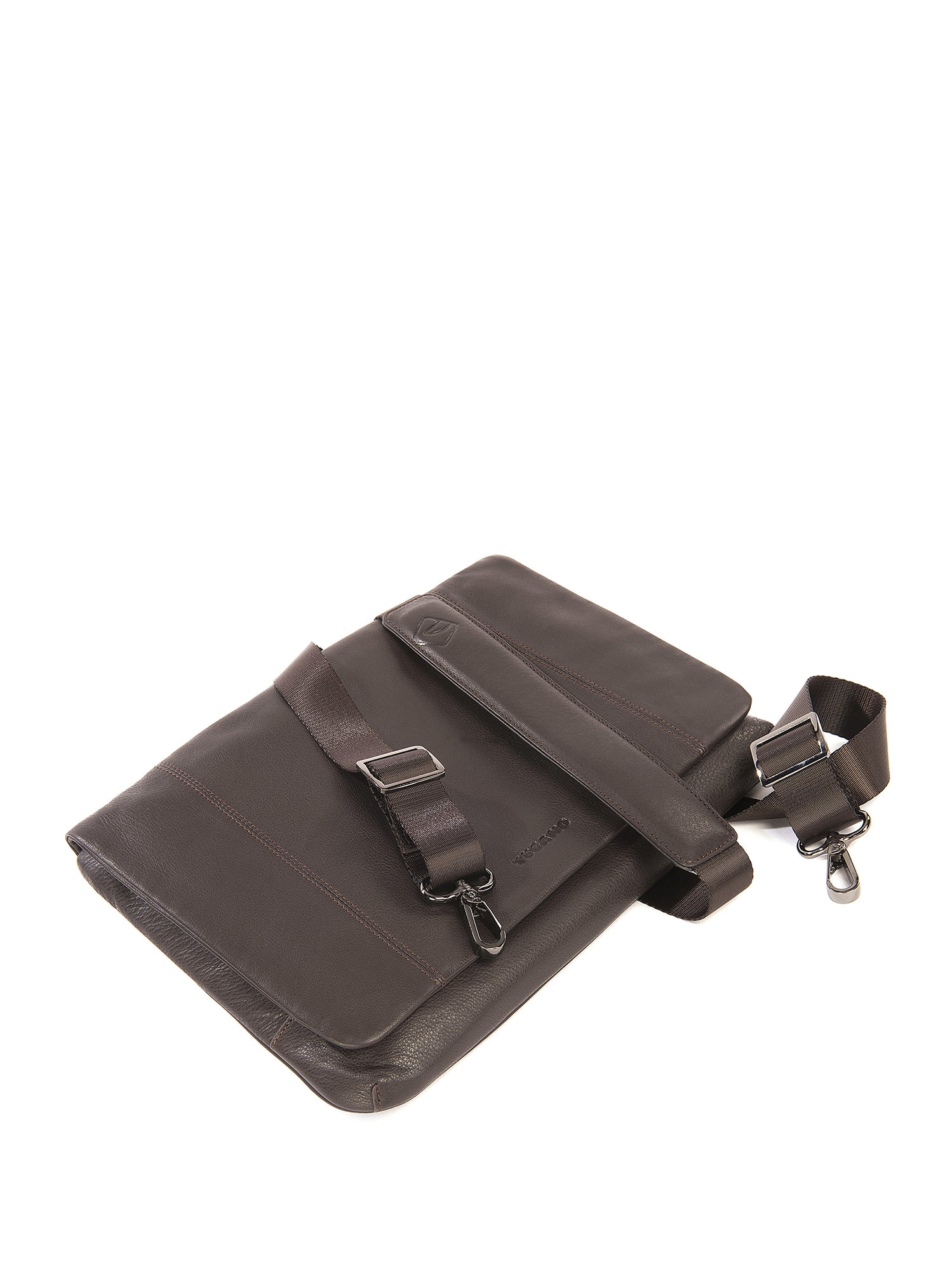 Borsa a tracolla unisex in vera pelle Casual BOCP11-Marrone Tucano