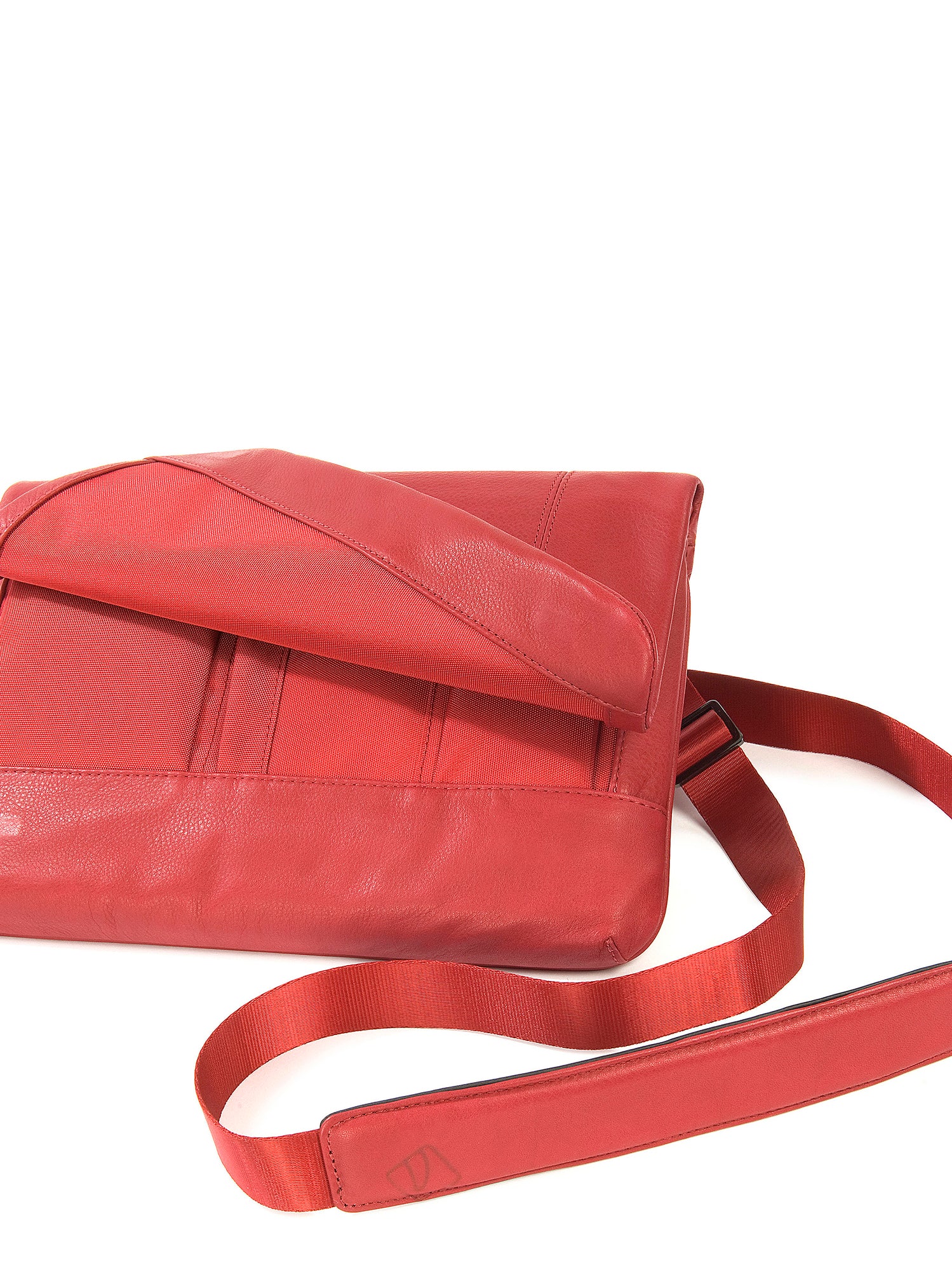 Borsa a tracolla unisex in vera pelle Casual BOCP11-Rosso Tucano