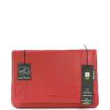 Borsa a tracolla unisex in vera pelle Casual BOCP11-Rosso Tucano