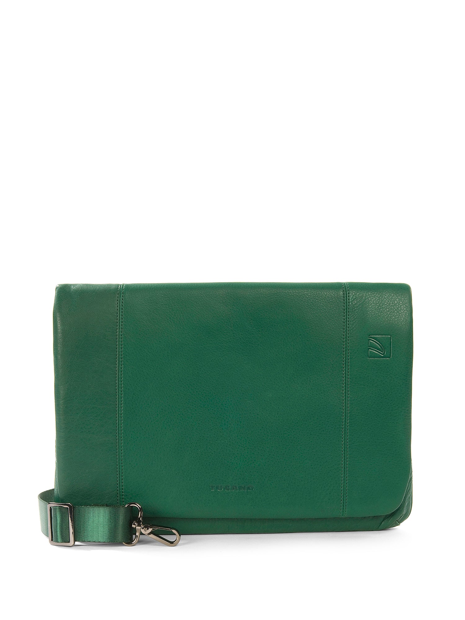 Borsa a tracolla unisex in vera pelle Casual BOCP11-Verde Tucano