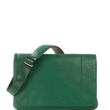 Borsa a tracolla unisex in vera pelle Casual BOCP11-Verde Tucano