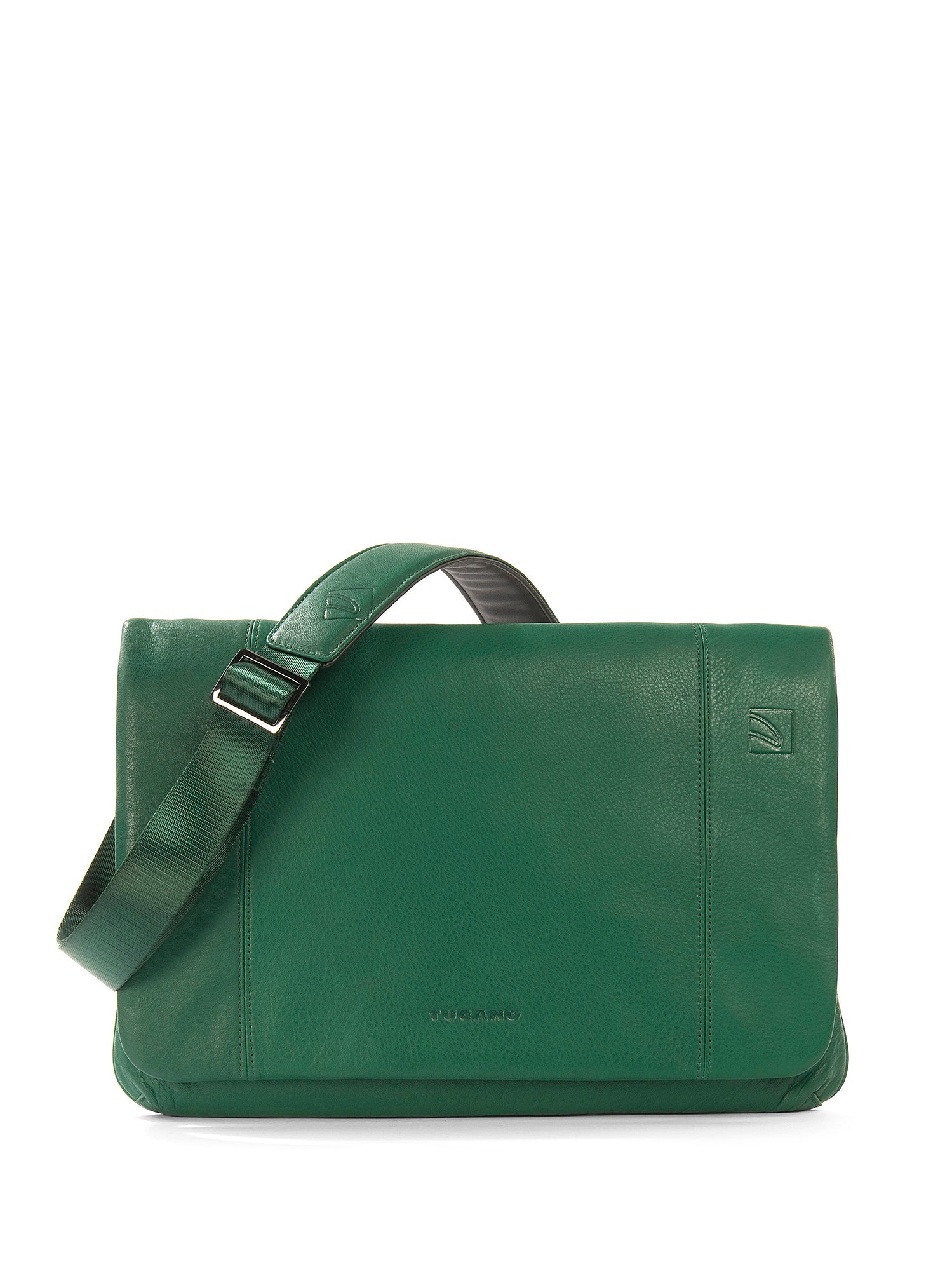 Borsa a tracolla unisex in vera pelle Casual BOCP11-Verde Tucano