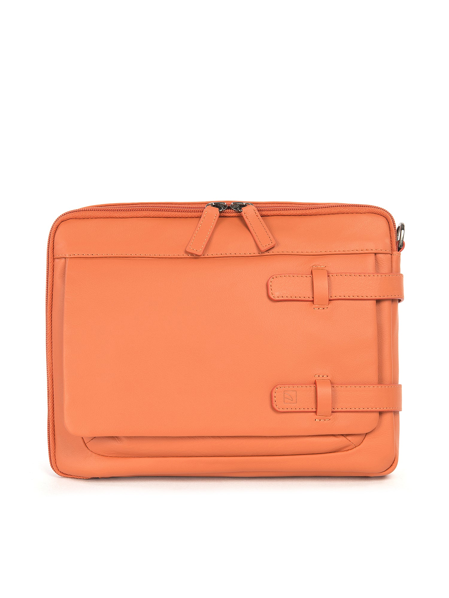 Borsa a tracolla unisex vera pelle Casual BTES-Arancione Tucano
