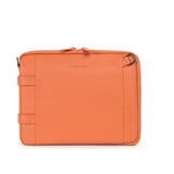 Borsa a tracolla unisex vera pelle Casual BTES-Arancione Tucano