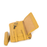 Borsa a tracolla unisex vera pelle Casual BTES-Giallo Tucano