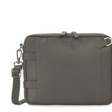 Borsa a tracolla unisex vera pelle Casual BTES-Grigio Tucano