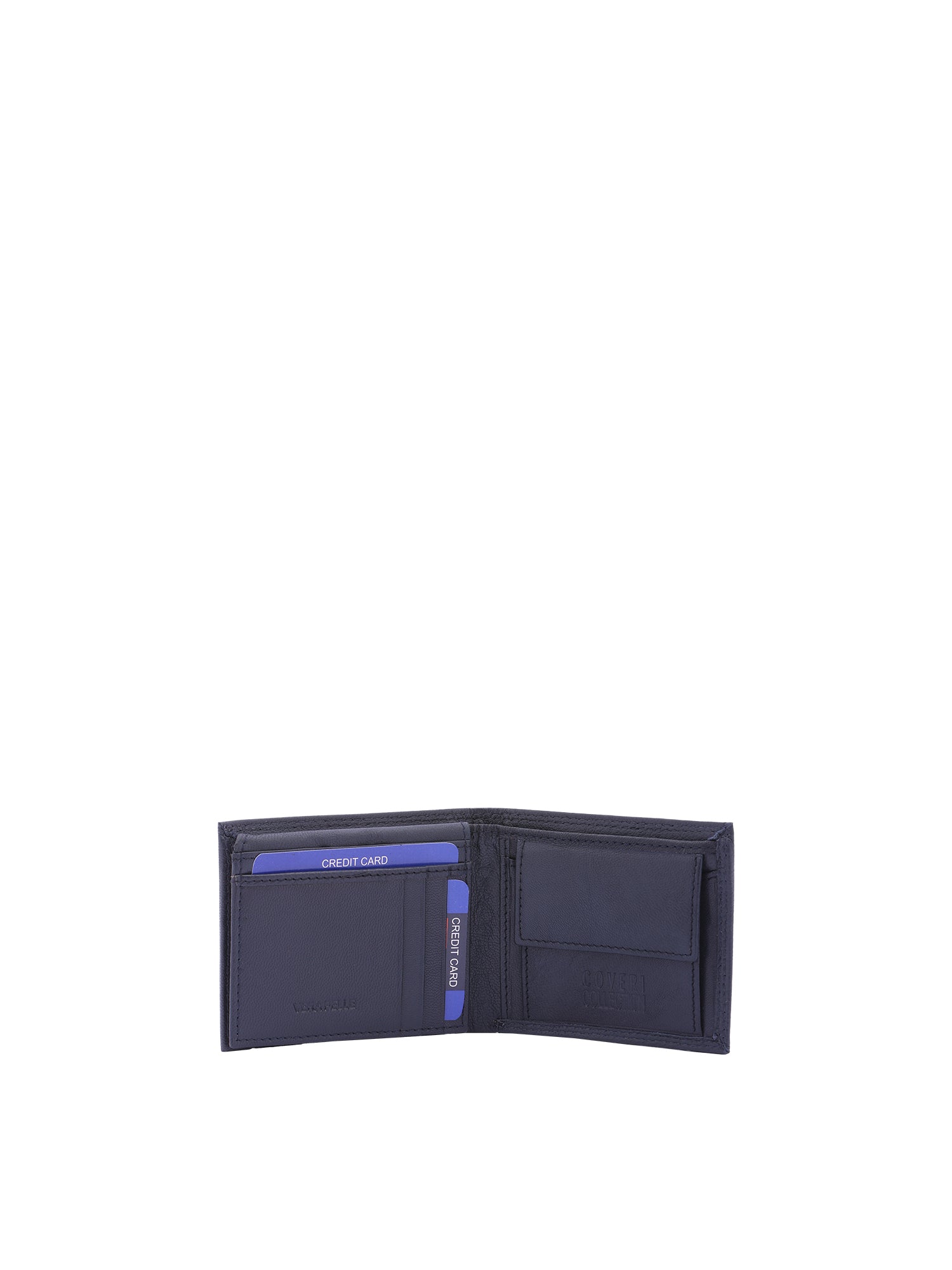 Portafoglio uomo in vera pelle Casual CC408-992-BLU Coveri Collection