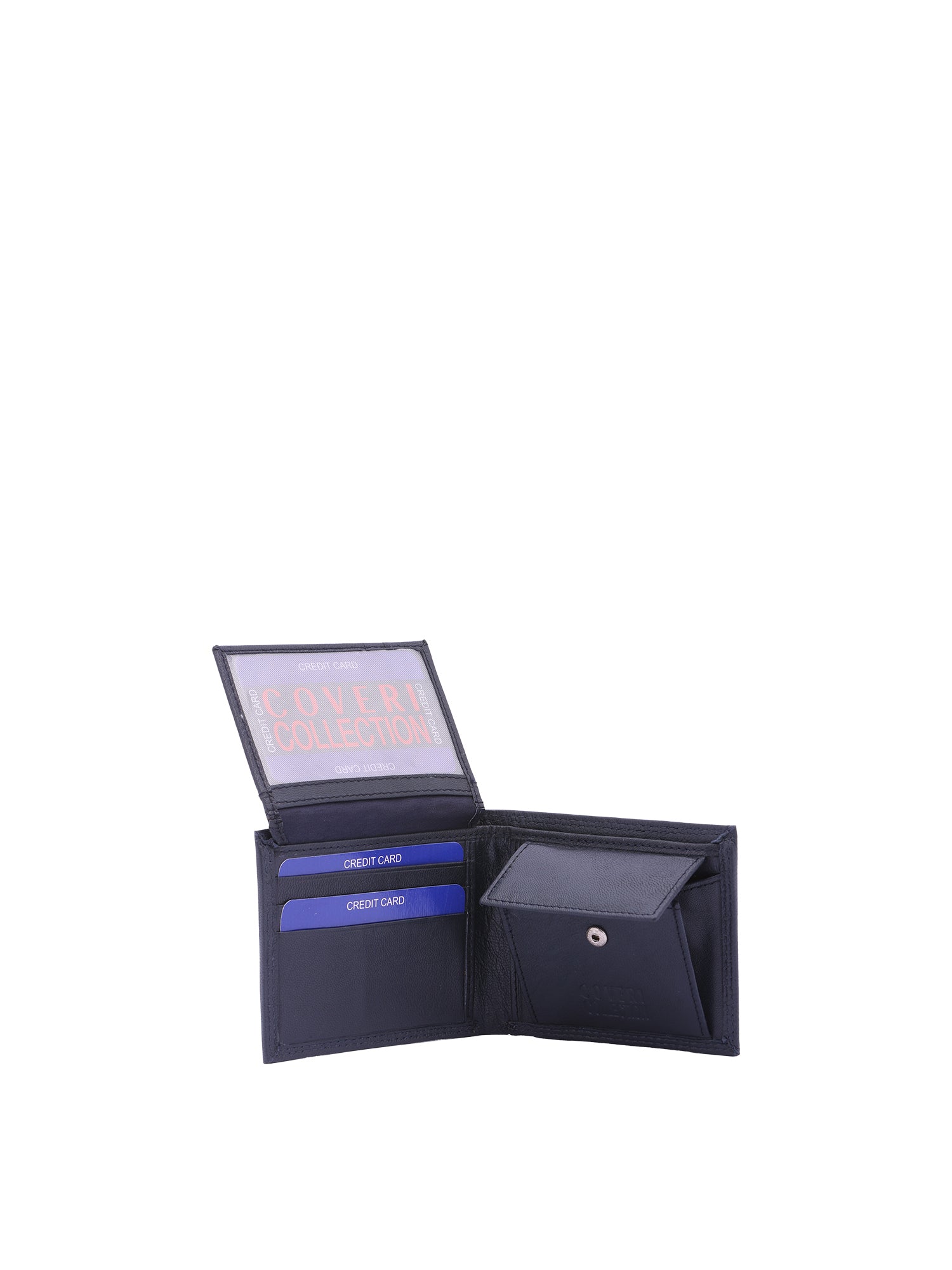 Portafoglio uomo in vera pelle Casual CC408-992-BLU Coveri Collection
