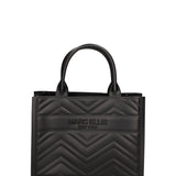 Borsa a mano da donna 100% gomma FLAT BUBY WAVE M -BLACK-CDF Marc Ellis