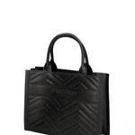 Borsa a mano da donna 100% gomma FLAT BUBY WAVE M -BLACK-CDF Marc Ellis