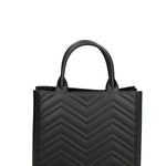 Borsa a mano da donna 100% gomma FLAT BUBY WAVE M -BLACK-CDF Marc Ellis
