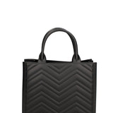 Borsa a mano da donna 100% gomma FLAT BUBY WAVE M -BLACK-CDF Marc Ellis