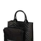 Borsa a mano da donna 100% gomma FLAT BUBY WAVE M -BLACK-CDF Marc Ellis