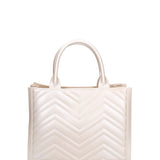 Borsa a mano da donna 100% gomma FLAT BUBY WAVE M -WHITECAP-LIGHT GOLD Marc Ellis