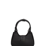 Borsa a mano da donna 100% gomma FLAT CIRCLE-BLACK-BLACK Marc Ellis