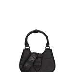 Borsa a mano da donna 100% gomma FLAT CIRCLE-BLACK-BLACK Marc Ellis