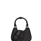 Borsa a mano da donna 100% gomma FLAT CIRCLE-BLACK-BLACK Marc Ellis