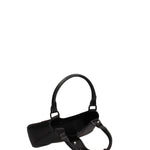 Borsa a mano da donna 100% gomma FLAT CIRCLE-BLACK-BLACK Marc Ellis