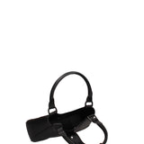 Borsa a mano da donna 100% gomma FLAT CIRCLE-BLACK-BLACK Marc Ellis