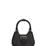 Borsa a mano da donna 100% gomma FLAT CIRCLE-BLACK-BRUSH CDF Marc Ellis