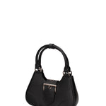 Borsa a mano da donna 100% gomma FLAT CIRCLE-BLACK-BRUSH CDF Marc Ellis