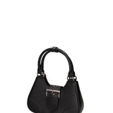 Borsa a mano da donna 100% gomma FLAT CIRCLE-BLACK-BRUSH CDF Marc Ellis