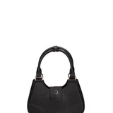 Borsa a mano da donna 100% gomma FLAT CIRCLE-BLACK-BRUSH CDF Marc Ellis