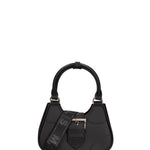 Borsa a mano da donna 100% gomma FLAT CIRCLE-BLACK-BRUSH CDF Marc Ellis