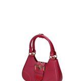 Borsa a mano da donna 100% gomma FLAT CIRCLE-CHERRY-GOLD Marc Ellis