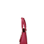 Borsa a mano da donna 100% gomma FLAT CIRCLE-CHERRY-GOLD Marc Ellis