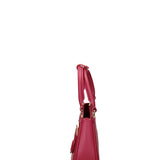 Borsa a mano da donna 100% gomma FLAT CIRCLE-CHERRY-GOLD Marc Ellis