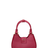 Borsa a mano da donna 100% gomma FLAT CIRCLE-CHERRY-GOLD Marc Ellis