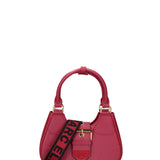 Borsa a mano da donna 100% gomma FLAT CIRCLE-CHERRY-GOLD Marc Ellis