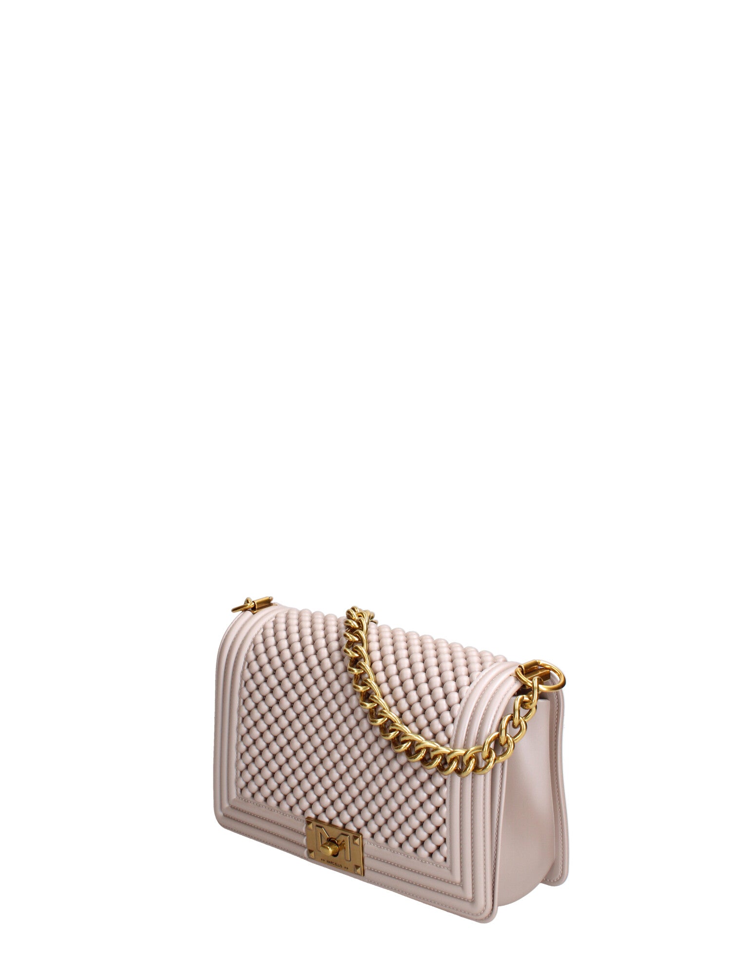 Borsa a mano da donna 100% gomma FLAT M BALL 24-STONE-LIGHT OTTONE Marc Ellis