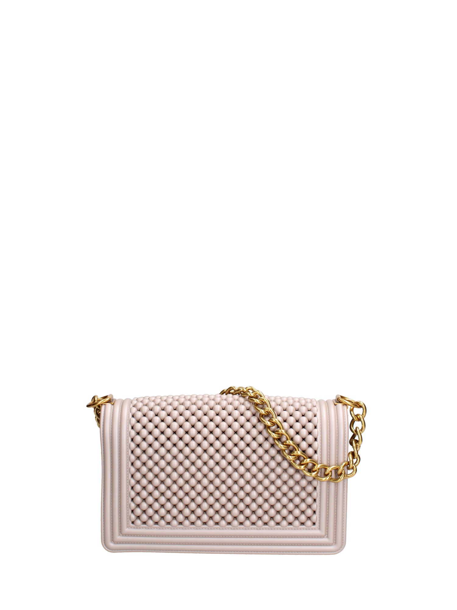 Borsa a mano da donna 100% gomma FLAT M BALL 24-STONE-LIGHT OTTONE Marc Ellis