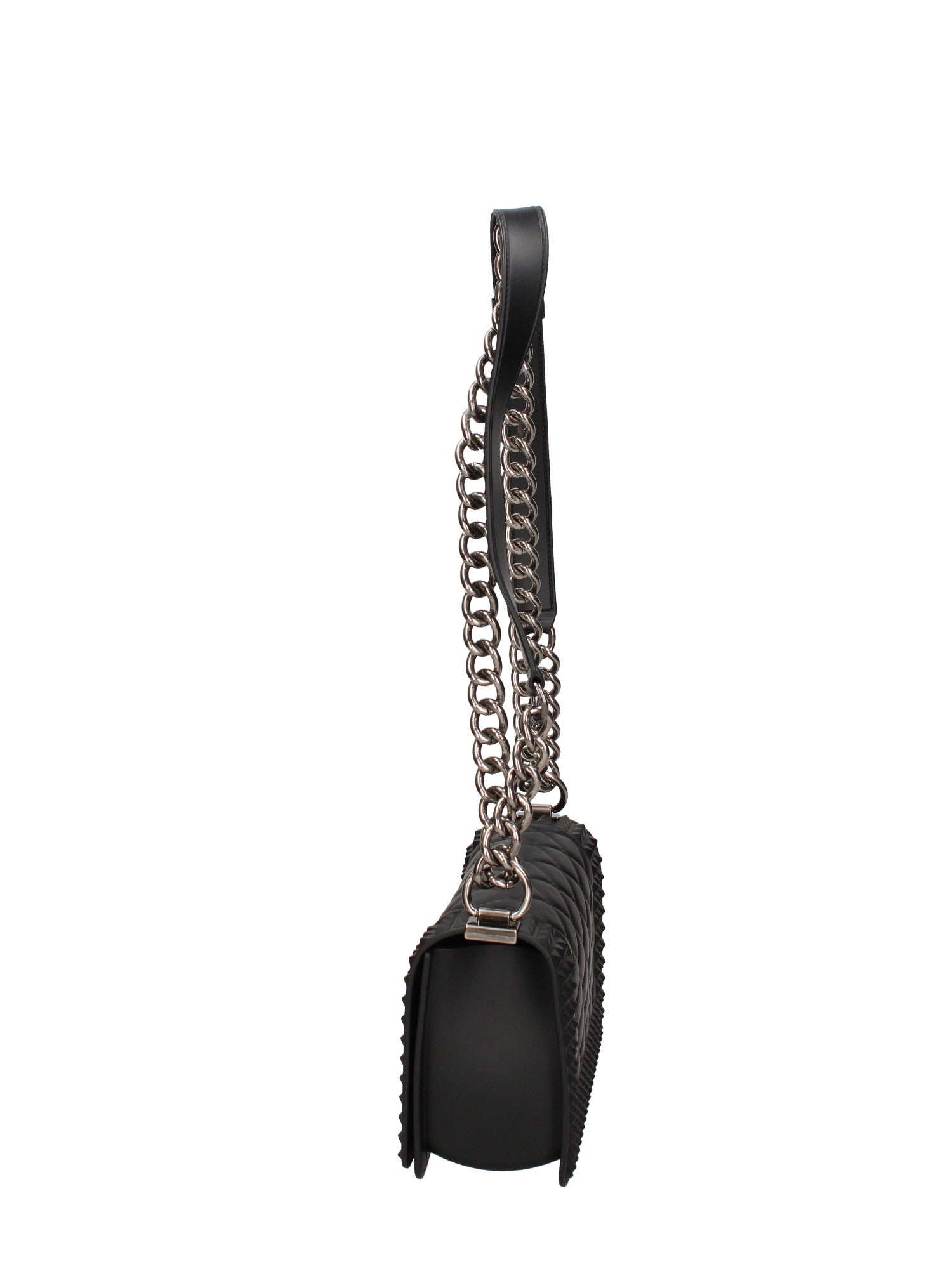 Borsa a mano donna 100% gomma FLAT PENKA S-BLACK-BRUSH CDF Marc Ellis
