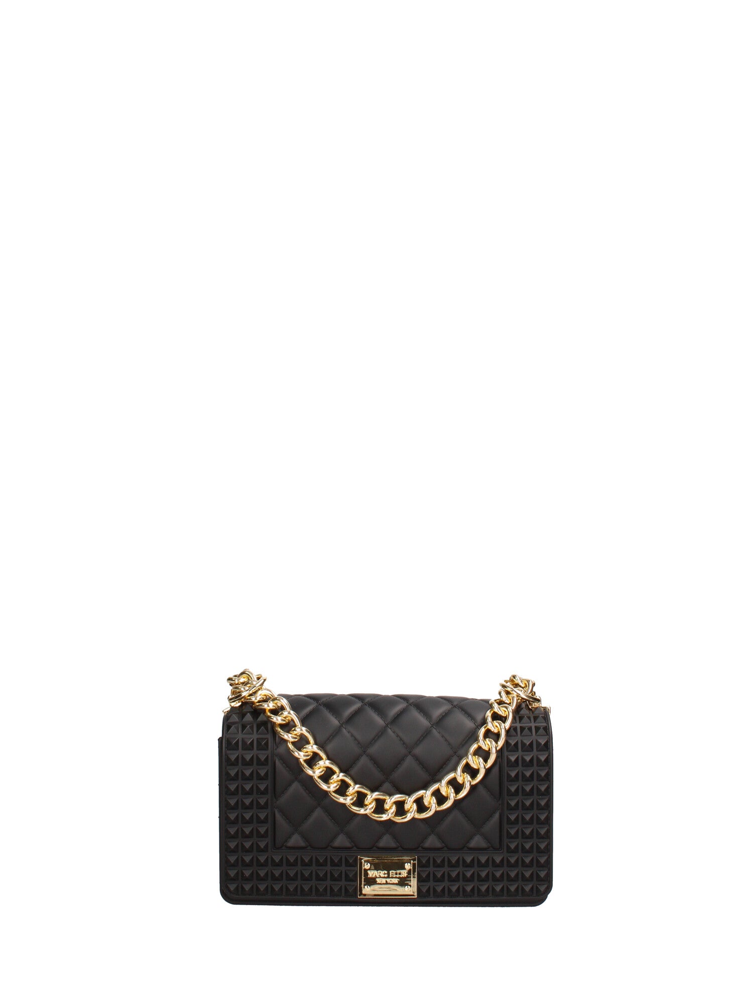 Borsa a mano donna 100% gomma FLAT PENKA S-BLACK-GOLD Marc Ellis