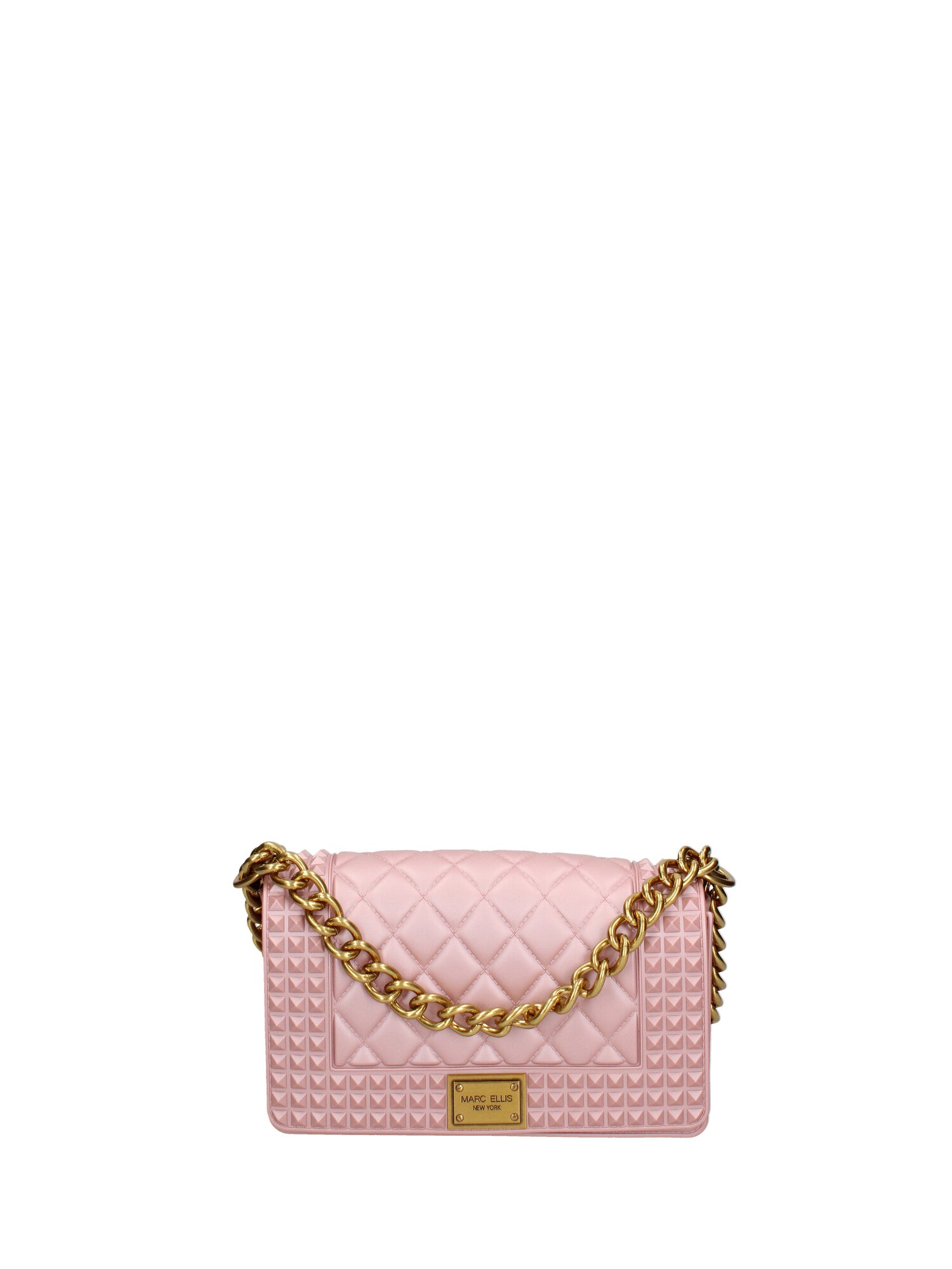 Borsa a mano donna 100% gomma FLAT PENKA S-OLD ROSE-LIGHT OTTONE Marc Ellis