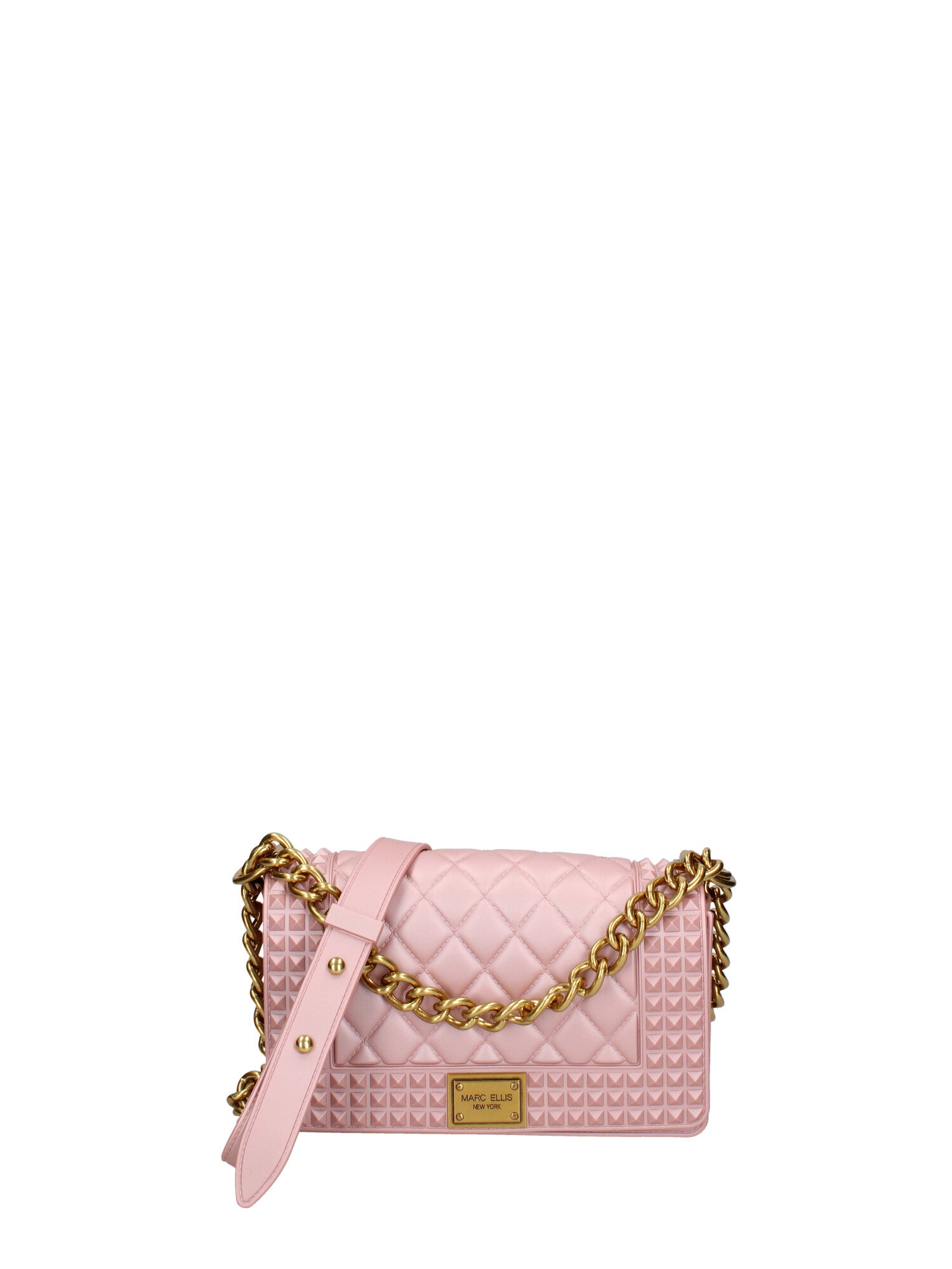 Borsa a mano donna 100% gomma FLAT PENKA S-OLD ROSE-LIGHT OTTONE Marc Ellis