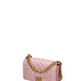 Borsa a mano donna 100% gomma FLAT PENKA S-OLD ROSE-LIGHT OTTONE Marc Ellis