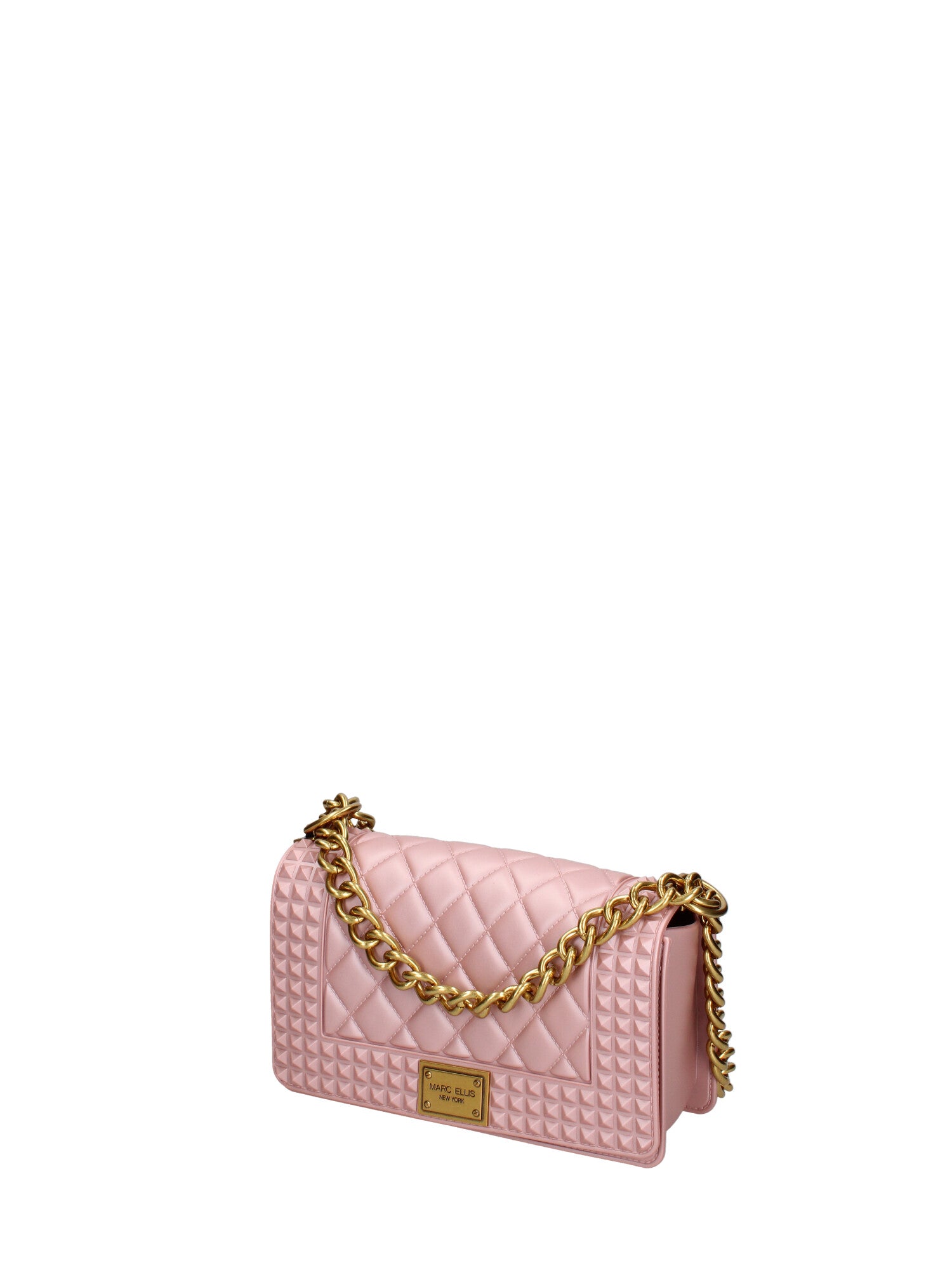 Borsa a mano donna 100% gomma FLAT PENKA S-OLD ROSE-LIGHT OTTONE Marc Ellis