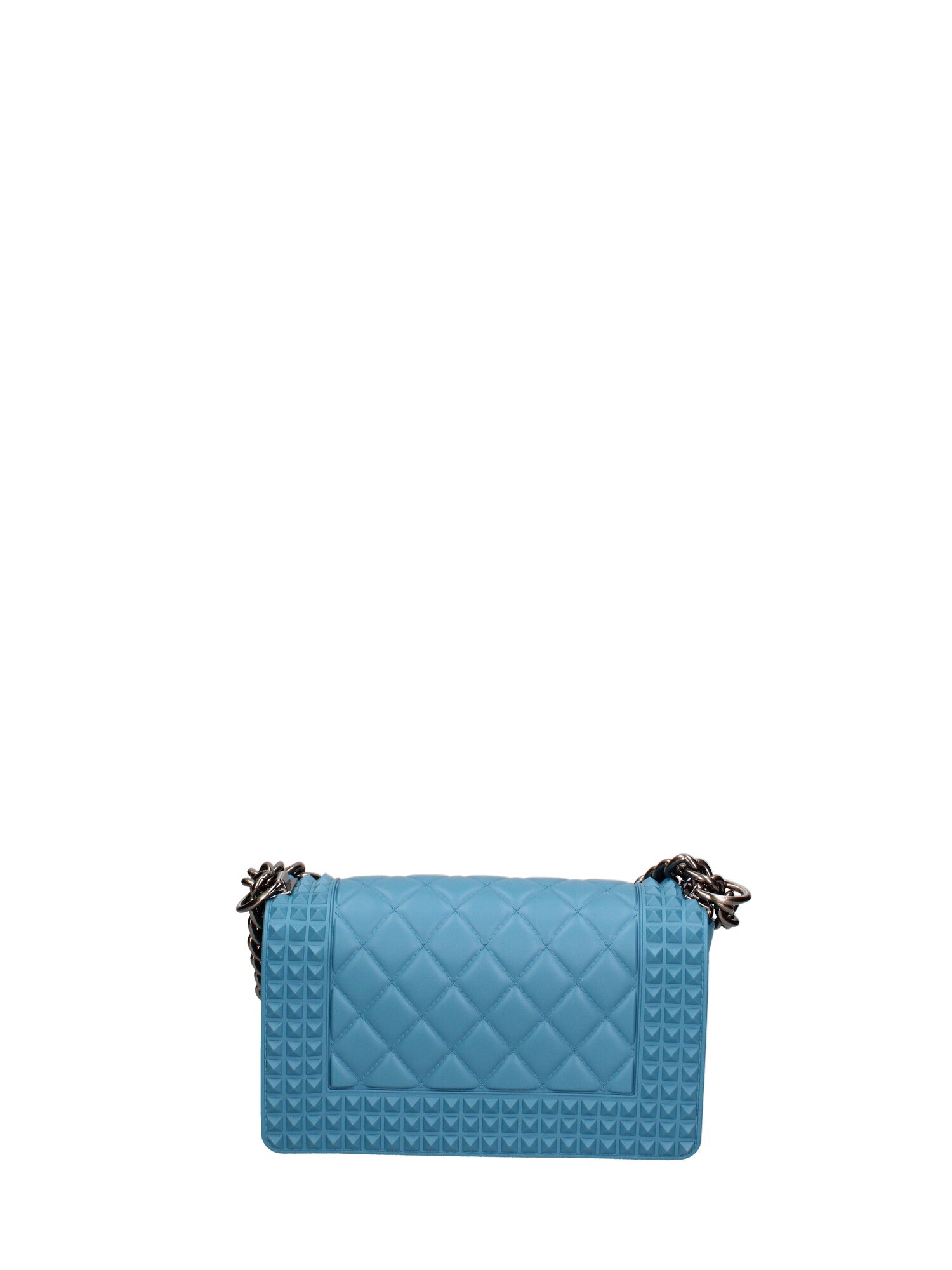 Borsa a mano donna 100% gomma FLAT PENKA S-SUGAR BLUE-BRUSH CDF Marc Ellis