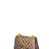 Borsa a mano da donna 100% gomma FLAT RHOMBUS M 24-BRONZE-GOLD Marc Ellis
