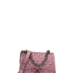 Borsa a mano da donna 100% gomma FLAT RHOMBUS M 24-DARK MAUVE-SATIN CDF Marc Ellis