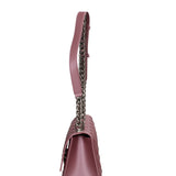 Borsa a mano da donna 100% gomma FLAT RHOMBUS M 24-DARK MAUVE-SATIN CDF Marc Ellis