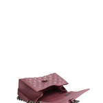 Borsa a mano da donna 100% gomma FLAT RHOMBUS M 24-DARK MAUVE-SATIN CDF Marc Ellis