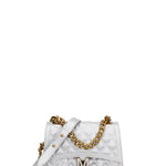 Borsa a mano da donna 100% gomma FLAT RHOMBUS M 24-GLACIER GRAY-LIGHT OTTONE Marc Ellis
