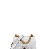 Borsa a mano da donna 100% gomma FLAT RHOMBUS M 24-GLACIER GRAY-LIGHT OTTONE Marc Ellis