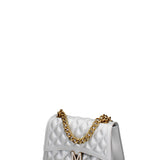 Borsa a mano da donna 100% gomma FLAT RHOMBUS M 24-GLACIER GRAY-LIGHT OTTONE Marc Ellis